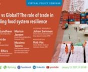 Local vs Global? The role of trade in building food system resilience from mtid