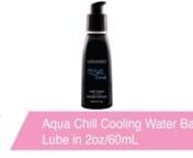 https://www.pinkcherry.com/products/aqua-chill-cooling-water-based-lube-in-2oz-60ml (PinkCherry US) nhttps://www.pinkcherry.ca/products/aqua-chill-cooling-water-based-lube-in-2oz-60ml (PinkCherry Canada)nnPacking a host of invigorating, healthful ingredients such as honeysuckle, ginger root and peppermint oil into a much-loved water-based formula suitable for all sorts of play scenarios, Wicked&#39;s Aqua Chill Lube thrills with added tingly coolness.nnHailed as one of the best water-based lubes aro