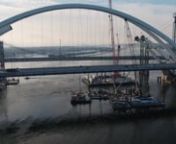 This drone video by IMEG&#39;s John Johnson shows the ongoing construction of the new Mississippi River bridge between Davenport, Iowa, and Moline, Ill. The bridge is the major component of the &#36;1.4 billion Interstate 74 Bridge Corridor Project, for which IMEG is providing civil, bridge building, materials testing, and construction observation services. The west-bound span has been open for nearly two months and is currently serving both Iowa- and Illinois-bound traffic while work continues on the e