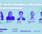 The Weekly Crypto Markets Insights &amp; Analysis PodcastnFeaturing the leading experts, executives &amp; thought leaders in the industrynn// Coinscrum Institutional Web SummitnPanel #4 - Decentralised Finance: Geek&#39;s Paradise or the Future of Capital Marketsnn//GuestsnAjit Tripathi, AavenJohn Wu, Ava LabsnRichard Crook, DASLnAnkush Jain, Aaro Capitalnn//Moderator nJoyce Lai, New Territoriesnn//To get the latest updates: www.coinscrum.comn//Sign up for Coinscrum Pro: www.coinscrum.com/join-coins