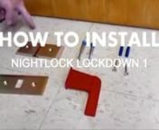 Installing the Nightlock Lockdown 1 Door Barricade .Easy to in.stall,Enjoy the installation video.nClassroom Door barricade device.