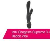 https://www.pinkcherry.com/products/inmi-shegasm-supreme-3-in1-rabbit-vibe (PinkCherry USA)nhttps://www.pinkcherry.ca/products/inmi-shegasm-supreme-3-in1-rabbit-vibe (PinkCherry Canada)nnThe temperature today could almost be described as &#39;not ridiculously cold&#39;, which has us hopefully dreaming of sweet, sweet summer. With summer comes beaches (or docks), and lots of heat! Speaking of heat, you know what&#39;s hot? Orgasms! On that note, allow us to introduce the inmi Shegasm Supreme 3-in1 Rabbit Vib