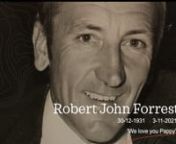 Celebrating The Life of Robert John Forrest - 30/12/1931-3/11/2021nGymea Baptist Church, Friday, 12 November, 2021.nnDear Family and friends of Robert “Bob” Forrest,nnBetty and her family are delighted you have chosen to join us for this Celebration of Life for Bob (Pappy, Uncle Bob) Forrest on Friday 12 November 2021.nnWe encourage those watching to gather family and friends to celebrate together. It’s a time to be together, get out the old photos and relive the laughter and joy Dad b