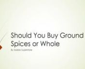 It&#39;s easy to be seduced by spices—their vibrant colors and rich scents bring a world of flavor possibilities to your fingertips. But when you&#39;re refilling your spice cabinet or stocking up for winter cooking, should you buy whole or ground spices? It&#39;s not always an either/or situation.nvisit for more info - https://sadda.co.uk