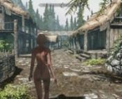A short gameplay video showing the graphical effect of ENB graphics mod (more to be found here http://enbdev.com/doc_skyrim_en.htm). Nude patch is also applied (grab it here http://www.mediafire.com/?63p8nybramy2p8w) for demonstration of the shader effect on character skin.nnWARNING: Mild nudity.