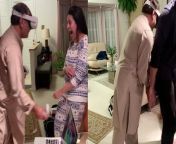 &#39;You can tell how invested this dad was in the VR cricket game by the way he had no clue about what was happening around him. &#60;br/&#62;&#60;br/&#62;This amusing video, filmed by Faras Aamir, shows the said dad unintentionally striking his wife and son while trying to &#92;