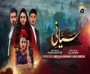 WATCHALL EPISODESCLICK BELOW &#60;br/&#62;https://www.dailymotion.com/playlist/x7lwrd&#60;br/&#62;Writer: Sadia Akhtar&#124;Director: Ali Akbar&#60;br/&#62;Cast: Anmol Baloch (Kiran)&#60;br/&#62;Mohsin Abbas Haider (Zarbaab)&#60;br/&#62;Usama Khan (Zohaib)&#60;br/&#62;Saniya Shamshad (Ujala)&#60;br/&#62;Isha Noor (Ayesha)&#60;br/&#62;Erum Akhtar (Reema)&#60;br/&#62;Tipu Sharif (Bakhtiyar)&#60;br/&#62;Seemi Pasha (Zarbab’s Mother)&#60;br/&#62;Yasir Shoro (Rizwan)&#60;br/&#62;Parveen Akbar (Fazeelat)&#60;br/&#62;Beena Chaudhry (Nusrat)&#60;br/&#62;Ramhsa Akmal&#60;br/&#62;Hashim Butt&#60;br/&#62;Ali Akbar&#60;br/&#62;*Siyani Drama Story&#60;br/&#62;Siyani drama story is full of romance, emotions, suspense, and entertainment. The&#60;br/&#62;lead roles are performed by Anmol Baloch, Usama Khan, and Saniya Shamshad.&#60;br/&#62;Anmol Baloch is performing a negative role in this serial. Her character’s name is&#60;br/&#62;Kiran. Kiran is a selfish girl who never hesitates to play with the emotions of others&#60;br/&#62;for the sake of money. She got married to Mohsin Abbas Haider for money and&#60;br/&#62;create problems in his family life.&#60;br/&#62;Saniya Shamshad appeared after a long break and won the heart of her fans with&#60;br/&#62;a different look and incredible acting skills. There are many rising stars from&#60;br/&#62;Pakistan’s showbiz industry who are part of this drama.&#60;br/&#62;Anmol Baloch started her acting career in 2017. Her recent drama was “Ek Sitam&#60;br/&#62;Aur” with Usama Khan. Viewers appreciate their on-screen couple.&#60;br/&#62;Read MORE: Pakistani Drama Wabaal Cast Names &amp; Pics&#60;br/&#62;