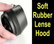 Universal Collapsible Sun Shade Lens Hood - Unboxing, installation, and First Use&#60;br/&#62;There are many sizes of this hood but this one is the 55mm Lens Hood Universal Collapsible Lens Sun Shade Hood with Centre Pinch Lens Cap for Canon, Nikon, Sony, Pentax, Olympus, Fuji, and More