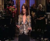 Host Tina Fey takes questions from audience members Jerry Seinfeld, Benedict Cumberbatch, Chris Rock, Robert De Niro, Fred Armisen, Anne Hathaway and Donald Glover, and gets a birthday surprise from Tracy Morgan.
