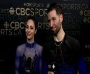 2024 Deanna Stellato-Dudek & Maxime Deschamps Worlds Post-SP Interview (1080p) - Canadian Television Coverage from indian pair aunty