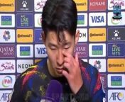Son Heung-min reportedly dislocated a finger after an altercation with a team-mate on the night before South Korea&#39;s surprise Asian Cup exit.&#60;br/&#62;&#60;br/&#62;A quarrel flared up between Son and his teammates while they were eating on the eve of their semi-final clash with Jordan, which they lost 2-0 on February 6. &#60;br/&#62;&#60;br/&#62;Young squad members were reportedly rushing their meals so they could dash off and play table tennis.&#60;br/&#62;&#60;br/&#62;However, Son was annoyed with them for toddling off early instead of bonding over food and took issue with PSG&#39;s Lee-Kang-in, according to the Sun. &#60;br/&#62;&#60;br/&#62;A war of words descended into a bust-up which left Tottenham ace Son nursing a dislocated finger. &#60;br/&#62;&#60;br/&#62;A source told the Sun: &#39;The row erupted from nowhere. A few of the younger players ate very quickly and left the rest of the squad to play ping pong. &#60;br/&#62;&#60;br/&#62;&#39;Son asked them to come back and sit down when some disrespectful things were said to him.&#60;br/&#62;&#60;br/&#62;&#39;Within seconds players the row spilled into the dining area and players were being pulled apart.&#60;br/&#62;&#60;br/&#62;&#39;Son badly injured his finger trying to calm everyone down.&#39; &#60;br/&#62;&#60;br/&#62;Son still played in the 2-0 defeat by Jordan on the next day, wearing a bandage on the middle finger of his right hand. &#60;br/&#62;&#60;br/&#62;South Korea&#39;s exit against them was a huge shock, especially considering that Jordan had never even been past the semi-finals before. &#60;br/&#62;&#60;br/&#62;Son was back on Spurs duty on Saturday, coming off the bench in a 2-1 win over Brighton with the bandage still adorning his finger.