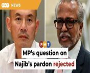 A letter from the Dewan Rakyat Speaker’s office cites two Standing Orders which prohibit the question from being answered.&#60;br/&#62;&#60;br/&#62;Read More: &#60;br/&#62;https://www.freemalaysiatoday.com/category/nation/2024/02/28/mps-question-about-former-kings-position-on-najibs-pardon-rejected/&#60;br/&#62;&#60;br/&#62;Free Malaysia Today is an independent, bi-lingual news portal with a focus on Malaysian current affairs.&#60;br/&#62;&#60;br/&#62;Subscribe to our channel - http://bit.ly/2Qo08ry&#60;br/&#62;------------------------------------------------------------------------------------------------------------------------------------------------------&#60;br/&#62;Check us out at https://www.freemalaysiatoday.com&#60;br/&#62;Follow FMT on Facebook: https://bit.ly/49JJoo5&#60;br/&#62;Follow FMT on Dailymotion: https://bit.ly/2WGITHM&#60;br/&#62;Follow FMT on X: https://bit.ly/48zARSW &#60;br/&#62;Follow FMT on Instagram: https://bit.ly/48Cq76h&#60;br/&#62;Follow FMT on TikTok : https://bit.ly/3uKuQFp&#60;br/&#62;Follow FMT Berita on TikTok: https://bit.ly/48vpnQG &#60;br/&#62;Follow FMT Telegram - https://bit.ly/42VyzMX&#60;br/&#62;Follow FMT LinkedIn - https://bit.ly/42YytEb&#60;br/&#62;Follow FMT Lifestyle on Instagram: https://bit.ly/42WrsUj&#60;br/&#62;Follow FMT on WhatsApp: https://bit.ly/49GMbxW &#60;br/&#62;------------------------------------------------------------------------------------------------------------------------------------------------------&#60;br/&#62;Download FMT News App:&#60;br/&#62;Google Play – http://bit.ly/2YSuV46&#60;br/&#62;App Store – https://apple.co/2HNH7gZ&#60;br/&#62;Huawei AppGallery - https://bit.ly/2D2OpNP&#60;br/&#62;&#60;br/&#62;#FMTNews #LimLipEng #ShafeeAbdullah #NajibRazak #Pardon #StandingOrder
