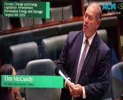 Ovens Valley MP Tim McCurdy speaks on Dederang BESS in parliament