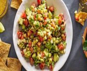 Ripe avocados tossed with diced tomato, fresh corn, red onion, jalapeño, and cilantro make for the easiest summer side.