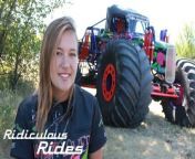 MEET the youngest female monster truck driver in America who started racing when she was a teenager. Rosalee has been driving monster trucks professionally since she was just 14. She is known as the youngest professional female monster truck driver in the United States. Rosalee’s truck, Wild Flower, is a 1932 Ford Coupe monster truck with 66 inch tall tyres, weighing approximately 600-800lbs each, boasting 15-16 horsepower and decorated with pink roses.