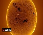 An astrophotographer has captured a jaw-dropping view of a 200,000 km high wall of Sun plasma.&#60;br/&#62;&#60;br/&#62;Argentinan Eduardo Schaberger Poupeau, 50, snapped the amazing spectacle on 18 February.&#60;br/&#62;&#60;br/&#62;Eduardo, of Rafaela in Santa Fe, said: &#92;