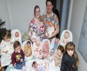 Credit: SWNS &#60;br/&#62;&#60;br/&#62;Meet the couple who are &#39;mum&#39; and &#39;dad&#39; to 13 fake babies - and change their nappies, take them out in a pram and say it is preparing them for parenthood.&#60;br/&#62;&#60;br/&#62;Jess Ellis, 27, started collecting reborn dolls - realistic dolls modelled on infants - in May 2020 after feeling &#92;