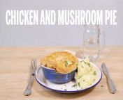 This chicken and mushroom pie is the perfect way to use up those leftovers thanks to this clever cheat.