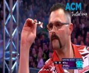 Top Australian Damon Heta has knocked out teenage darts sensation Luke Littler before getting beaten in the semi-finals of the UK Open - by his housemate. Vision courtesy: ITV