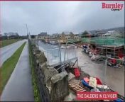 A huge metal walkway, built at the entrance to a new development of 125 homes in Cliviger in Burnley, has caused a storm of controversy in the village