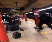 These two got into it right beside the tracks on the subway. When one of the guys went over and fell on the tracks, the other man put their disagreement to the side. As a result, he pulled his rival back to safety.