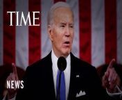 President Joe Biden used his State of the Union address in Washington on Thursday to draw a sharp contrast between his administration&#39;s accomplishments and priorities and those of his Republican rival, former President Donald Trump.