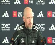 Manchester United boss Erik Ten Hag says Everton under Sean Dyche have a good style and a clear identity&#60;br/&#62;Carrington training ground, Manchester, UK