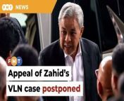 Justice Hadhariah Syed Ismail expresses her unhappiness at Zahid’s lawyers’ request, but notes there was no objection from the prosecution.&#60;br/&#62;&#60;br/&#62;&#60;br/&#62;Read More: https://www.freemalaysiatoday.com/category/nation/2024/03/18/judge-displeased-as-zahids-lawyers-seek-to-delay-vln-graft-case/ &#60;br/&#62;&#60;br/&#62;Laporan Lanjut: https://www.freemalaysiatoday.com/category/bahasa/tempatan/2024/03/18/kes-vln-hakim-terkilan-peguam-zahid-minta-tangguh/&#60;br/&#62;&#60;br/&#62;Free Malaysia Today is an independent, bi-lingual news portal with a focus on Malaysian current affairs.&#60;br/&#62;&#60;br/&#62;Subscribe to our channel - http://bit.ly/2Qo08ry&#60;br/&#62;------------------------------------------------------------------------------------------------------------------------------------------------------&#60;br/&#62;Check us out at https://www.freemalaysiatoday.com&#60;br/&#62;Follow FMT on Facebook: https://bit.ly/49JJoo5&#60;br/&#62;Follow FMT on Dailymotion: https://bit.ly/2WGITHM&#60;br/&#62;Follow FMT on X: https://bit.ly/48zARSW &#60;br/&#62;Follow FMT on Instagram: https://bit.ly/48Cq76h&#60;br/&#62;Follow FMT on TikTok : https://bit.ly/3uKuQFp&#60;br/&#62;Follow FMT Berita on TikTok: https://bit.ly/48vpnQG &#60;br/&#62;Follow FMT Telegram - https://bit.ly/42VyzMX&#60;br/&#62;Follow FMT LinkedIn - https://bit.ly/42YytEb&#60;br/&#62;Follow FMT Lifestyle on Instagram: https://bit.ly/42WrsUj&#60;br/&#62;Follow FMT on WhatsApp: https://bit.ly/49GMbxW &#60;br/&#62;------------------------------------------------------------------------------------------------------------------------------------------------------&#60;br/&#62;Download FMT News App:&#60;br/&#62;Google Play – http://bit.ly/2YSuV46&#60;br/&#62;App Store – https://apple.co/2HNH7gZ&#60;br/&#62;Huawei AppGallery - https://bit.ly/2D2OpNP&#60;br/&#62;&#60;br/&#62;#FMTNews #AhmadZahidHamidi #VLN #CorruptionCase