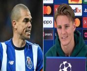 Odegaard praised 41-year-old Porto defender Pepe for his career longevity: &#39;Respect to him&#39;.Source: PA