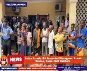 Police Arrests 254 Suspected Kidnappers, Armed Robbers, Secret Cult Members ~ OsazuwaAkonedo ###KidnappersCultists #ArmedRobbery #Jos #Police #Women Nigeria Police Force Has Arrested And Detained Over 254 Suspected Criminals Including Elderly Women Involved In Various Alleged Crimes In The Country. https://osazuwaakonedo.news/police-arrests-254-suspected-kidnappers-armed-robbers-secret-cult-members/11/03/2024/ #Security Published: March 11th, 2024 Reshared: March 11, 2024 2:49 pm