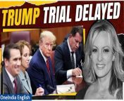 Stay updated with the latest developments in the Trump hush money trial! Former President Donald Trump&#39;s criminal trial, linked to payments made to a Porn star before the 2016 U.S. election, faces a significant delay after the judge grants a 30-day extension due to late evidence disclosure. Get the full story on this unfolding legal drama. &#60;br/&#62; &#60;br/&#62;#DonaldTrump #TrumpTrial #TrumpCriminalCharges #USNews #USA #USPresidentialElections #USPresident #JoeBiden #TrumpHushMoneyTrial #Oneindia&#60;br/&#62;~HT.99~PR.274~ED.103~
