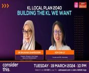 The Draft of the Kuala Lumpur Local Plan 2040 has been exhibited for public review and DBKL is now inviting city dwellers to give their feedback over the next month. The KL Local Plan has more details than the Structure Plan, spelling out the proposed land use zones and plot ratio and development density for each lot in KL. It will guide all of the city’s development policies and local planning in the next two decades. Is the KL Local Plan in line with the KL we want? On this episode of #ConsiderThis Melisa Idris speaks to Koh Cha-Ly and Dr Shuhana Shamsuddin.