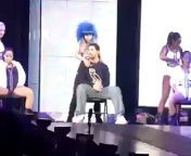 Nicki Minaj gives Drake a lap dance during her show opening up for Britney Spears in Toronto August 13, 2011