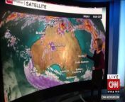 Amateur video shows a fire tornado formed during a bushfire in Western Australia.