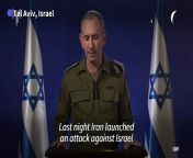 During a press conference in Tel Aviv, Israel&#39;s military spokesperson Daniel Hagari says &#92;
