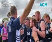 Watch: Warrnambool coach Dan O&#39;Keefe addresses his players in round two