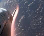 Incredible Views Of SpaceX Starship Re-Entering Earth&#39;s Atmosphere.&#60;br/&#62;&#60;br/&#62;Credit: SpaceX