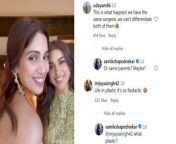 Bhumi Pednekar and her sister Samiksha Pednekar posted a reel, and they received some criticizing comments. Look what Samiksha has replied to those trollers.