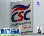 Hindi raw dapat tinanggap ng MMDA ang P200,000 na donasyon, ayon sa CSC.&#60;br/&#62;&#60;br/&#62;&#60;br/&#62;Balitanghali is the daily noontime newscast of GTV anchored by Raffy Tima and Connie Sison. It airs Mondays to Fridays at 10:30 AM (PHL Time). For more videos from Balitanghali, visit http://www.gmanews.tv/balitanghali.&#60;br/&#62;&#60;br/&#62;#GMAIntegratedNews #KapusoStream&#60;br/&#62;&#60;br/&#62;Breaking news and stories from the Philippines and abroad:&#60;br/&#62;GMA Integrated News Portal: http://www.gmanews.tv&#60;br/&#62;Facebook: http://www.facebook.com/gmanews&#60;br/&#62;TikTok: https://www.tiktok.com/@gmanews&#60;br/&#62;Twitter: http://www.twitter.com/gmanews&#60;br/&#62;Instagram: http://www.instagram.com/gmanews&#60;br/&#62;&#60;br/&#62;GMA Network Kapuso programs on GMA Pinoy TV: https://gmapinoytv.com/subscribe