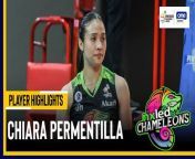PVL Player of the Game Highlights: Chiara Permentilla shines for Nxled from divya shine nude show