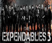 The Expendables 3 is a 2014 American action film directed by Patrick Hughes and written by Creighton Rothenberger, Katrin Benedikt and Sylvester Stallone. It is the third installment in The Expendables franchise and the sequel to The Expendables (2010) and The Expendables 2 (2012). The film features an ensemble cast of largely action film stars including Sylvester Stallone, Jason Statham, Antonio Banderas, Jet Li, Wesley Snipes, Dolph Lundgren, Kelsey Grammer, Terry Crews, Randy Couture, Kellan Lutz, Ronda Rousey, Glen Powell, Victor Ortiz, Mel Gibson, Harrison Ford, and Arnold Schwarzenegger.