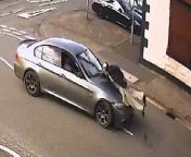 Sickening footage shows a 95-year-old grandad being knocked down by a BMW - before the driver pulls away without stopping.&#60;br/&#62;&#60;br/&#62;Mohammed Akbar suffered bruises all over his body and injuries to his knees and jaw when the high-powered grey vehicle smashed into him as he crossed a road.&#60;br/&#62;&#60;br/&#62;The OAP had been walking to a shop on Audley Range road in Blackburn, Lancs., on Friday (March 29), to pay a bill when the BMW 318d suddenly veered towards him.&#60;br/&#62;&#60;br/&#62;And shocking CCTV footage showed how his limp body was flung against the bonnet when the vehicle crashed into him.
