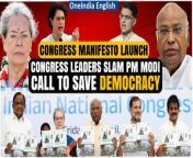 Top Congress leaders, including the party president Mallikarjun Kharge, former president Sonia Gandhi, held a rally in Jaipur on Saturday, April 6, to publicly launch its election manifesto &#39;Nyay Patra&#39;. The Jaipur public rally comes a day after the Congress released its manifesto for the 2024 Lok Sabha polls promising a legal guarantee for MSP, and passing a constitutional amendment to raise the 50 per cent cap on reservations for SCs, STs and OBCs among others. The release of the manifesto &#39;Nyay Patra&#39; was announced by Congress General Secretary Priyanka Gandhi Vadra, expressing happiness and pride in her mother Sonia Gandhi&#39;s presence in Rajasthan after becoming a member of the Rajya Sabha. Unemployment, claimed to be at its peak, was criticised, with allegations made against the BJP and Modi government for failing to address the issue adequately. The Agniveer scheme, accused of shattering people&#39;s hopes, was mentioned, along with concerns raised about leaked papers in various states and the ongoing protests by farmers, suggesting that PM Modi is unwilling to heed their grievances. Watch what the Congress leaders said &#60;br/&#62; &#60;br/&#62;#LSPolls2024 #CongressManifesto #PriyankaGandhi #Kharge #BJP #Modi #CongressRally #Jaipur #ManifestoLaunch #Election2024&#60;br/&#62;~HT.99~PR.152~ED.103~