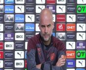 Manchester City boss Pep Guardiola on the challenge of facing Crystal Palace, Real Madrid and title race&#60;br/&#62;&#60;br/&#62;Manchester City Academy, manchester UK