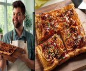 This simple vegetarian recipe gives a store-bought puff pastry delicious flavors from around the world. In this video, Matthew Francis shows you how to make a Potato-Leek Tart with Gochujang &amp; Honey. Ranging from spicy to sweet, the potato-leek tart uses caramelized, tender vegetables as the main star of this appetizing main course. Whether you’re a fan of spicy or sweet flavors, this tart has you covered.