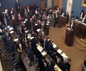 Scuffles break out in Georgia&#39;s parliament over the government&#39;s re-introduction of a controversial &#92;
