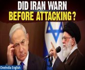 Iran claims it provided advance warning before launching a retaliatory strike on Israel, citing an attack on its embassy in Syria. However, US officials refute this, sparking a debate over transparency and escalation in the Middle East. Dive into the conflicting narratives and uncover the truth behind the escalating tensions. &#60;br/&#62; &#60;br/&#62;#Iran #IranAttack #IranUS #IsraelIran #IsraelIranWar #IsraelIranTensions #IsraelIranAttack #JoeBiden #BenjaminNetanyahu #AliKhamenei #IsraelIranConflict #Oneindia&#60;br/&#62;~PR.274~ED.103~GR.121~