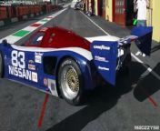 Nissan R90CK Group C car racing at Mugello_ VRH35Z V8 Engine Sound w_ Unusual 'Rear' Exhaust! from chachi group