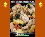 Free Printable Recipe Card Here: https://epickitchennews.com/garlic-chicken-and-veggie-pasta/&#60;br/&#62;&#60;br/&#62;Ingredients&#60;br/&#62;&#60;br/&#62;4 Tbsp. olive oil&#60;br/&#62;1 lb. raw/uncooked chicken breasts, diced&#60;br/&#62;2 tsp. salt&#60;br/&#62;2 tsp. pepper&#60;br/&#62;2 tsp. oregano&#60;br/&#62;2 carrots, thinly sliced&#60;br/&#62;1 zucchini, thinly sliced&#60;br/&#62;1 yellow squash, thinly sliced&#60;br/&#62;4 c. kale (or spinach, if desired)&#60;br/&#62;2 cloves garlic, finely minced&#60;br/&#62;3 c. rotini pasta, cooked