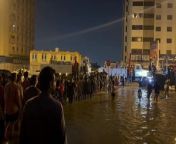 Al Wahda Street flooded from lolcams al